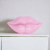 Pink Moulded Pout Lips Home Decor Sculpture 11"