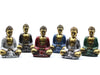Set of 6 Mini Buddha - Assorted Colours in Gold or Silver