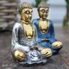 Set of 6 Mini Buddha - Assorted Colours in Gold or Silver