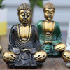 Set of 6 Mini Buddha - Assorted Colours in Gold or Silver