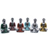 Set of 6 Mini Buddha - Assorted Colours in Gold or Silver