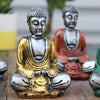 Set of 6 Mini Buddha - Assorted Colours in Gold or Silver