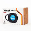 Retro Vinyl Record Shape Black Mug