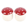 Mushroom Shape Salt and Pepper Ceramic Shakers