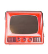 Hot Pink Vintage Retro TV Wall Mirror