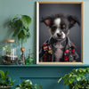 Puppy Punk Kids Animal Portrait Print A3