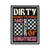 Retro 'Dirty Dance Floors & Dreams of Naughtiness' Art Print A4
