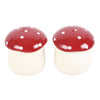 Mushroom Shape Salt and Pepper Ceramic Shakers