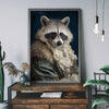 Raccoon Animal Portrait Print