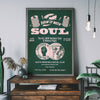 Northern Soul Motown Music Poster Green Pink Poster