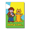 'Charlie Says' Classic 70s/80s Retro Icons Greetings Card