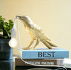 Gold Bird Holding Bulb Table Lamp