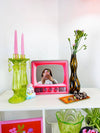 Hot Pink Vintage Retro TV Wall Mirror