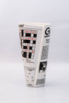Retro Newspaper Print Tall Ceramic Vase