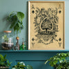 Ace of Spades Vintage Playing Card Art Print Poster
