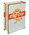 Mirrored Meow Cat Storage Book Box