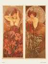Amethyste - Art nouveau Art Print by Alphonse Mucha A3