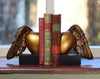 Gold Angel Wings Heart Decorative Bookends