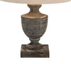 Antique Style Grey Washed Wood Incia Table Lamps in 4 Styles