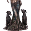 Hecate Moon Goddess Large Bronze Resin Statue 34cm