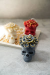 Skull Soy Wax Candles - Red, Ivory or Grey