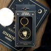 Spinning Talking Board Planchette Gold & Black Keyring