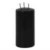 Black Pillar Candles with Pink Vampire Tears