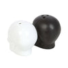 Gothic Skull Black White Salt and Pepper Shakers