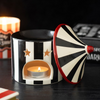 Carnival Black Striped Circus Tent Oil Burner