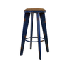 Industrial Aviation Inspired Bar Stools in Blue Red, Blue or Yellow