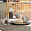 Coconut Leaf Arched Tea Display Stands in Whitewash or Natural