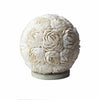 Boho Sea Shell Cream Rose Globe Table Lamp