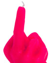 Cheeky Hot Pink Middle Finger Candle