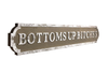 Bottoms Up Bitches Vintage Finish Large Wall Street Sign