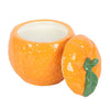 Orange Shaped Candle Pot with Lid