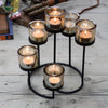 Large Centrepiece Iron Votive 6 Cup Candle Holder