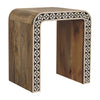 Edessa Bone Inlay Mango Wood End Table