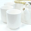 Classic White Teapot with 6 Cups Set