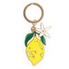 Lemon Flower Gold Enamel Keyring