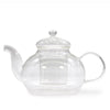Classic Shape Large Glass Round Pearl Infuser Teapot - 800ml