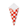 Classic Retro Chip Cone Chequered Wall Vase