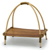 Coconut Leaf Arched Tea Display Stands in Whitewash or Natural