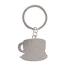 Happy Kawaii Coffee Latte Enamel Keyring
