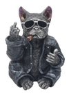 Cheeky Middle Finger French Bulldog Dude Sculpture