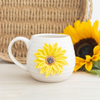 Hello Sunshine with 3D Sunflower Rounded Mug