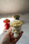 Skull Soy Wax Candles - Red, Ivory or Grey