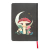 Forest Mushrooms A5 Black Notebook