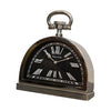 Modern Black and Chrome Table Clock