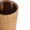 Rattan & Dark Copper Wine Cooler