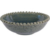 Large Green Mediterranean Reactive Glaze Ceramic Bowl